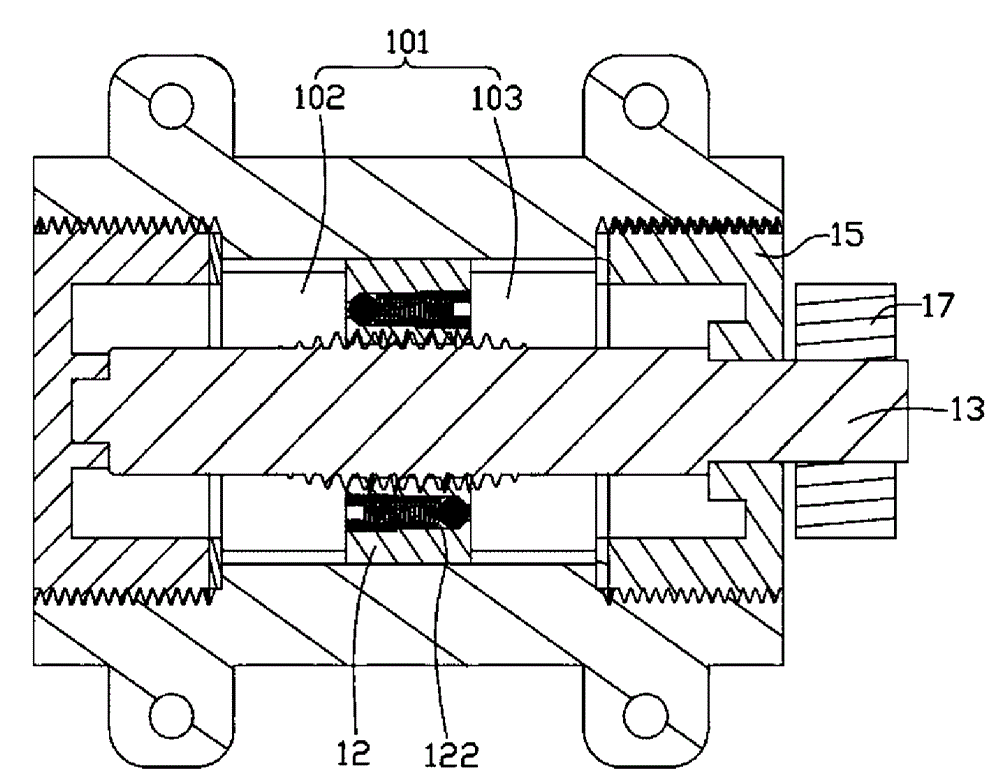 Hydraulic pressure revolving shaft device