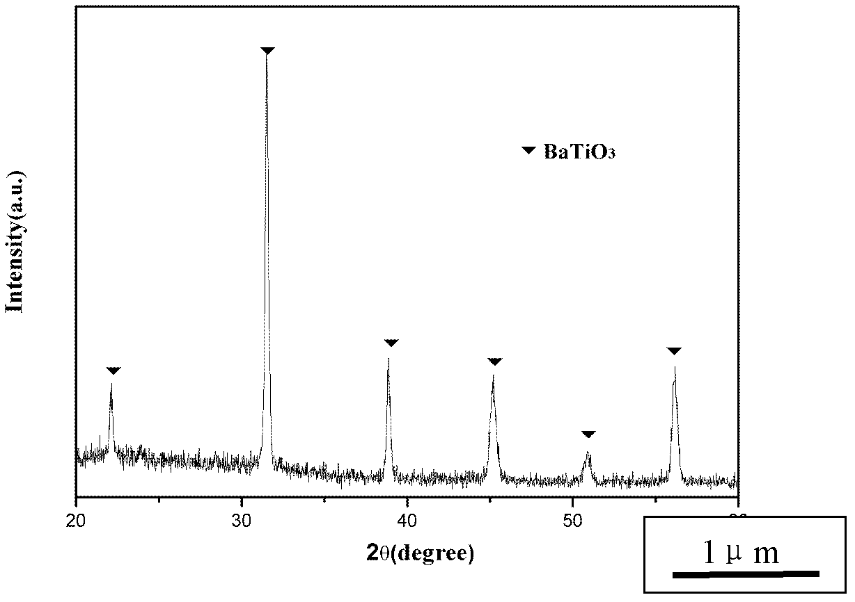 Preparation method for monodisperse barium titanate nanopowder