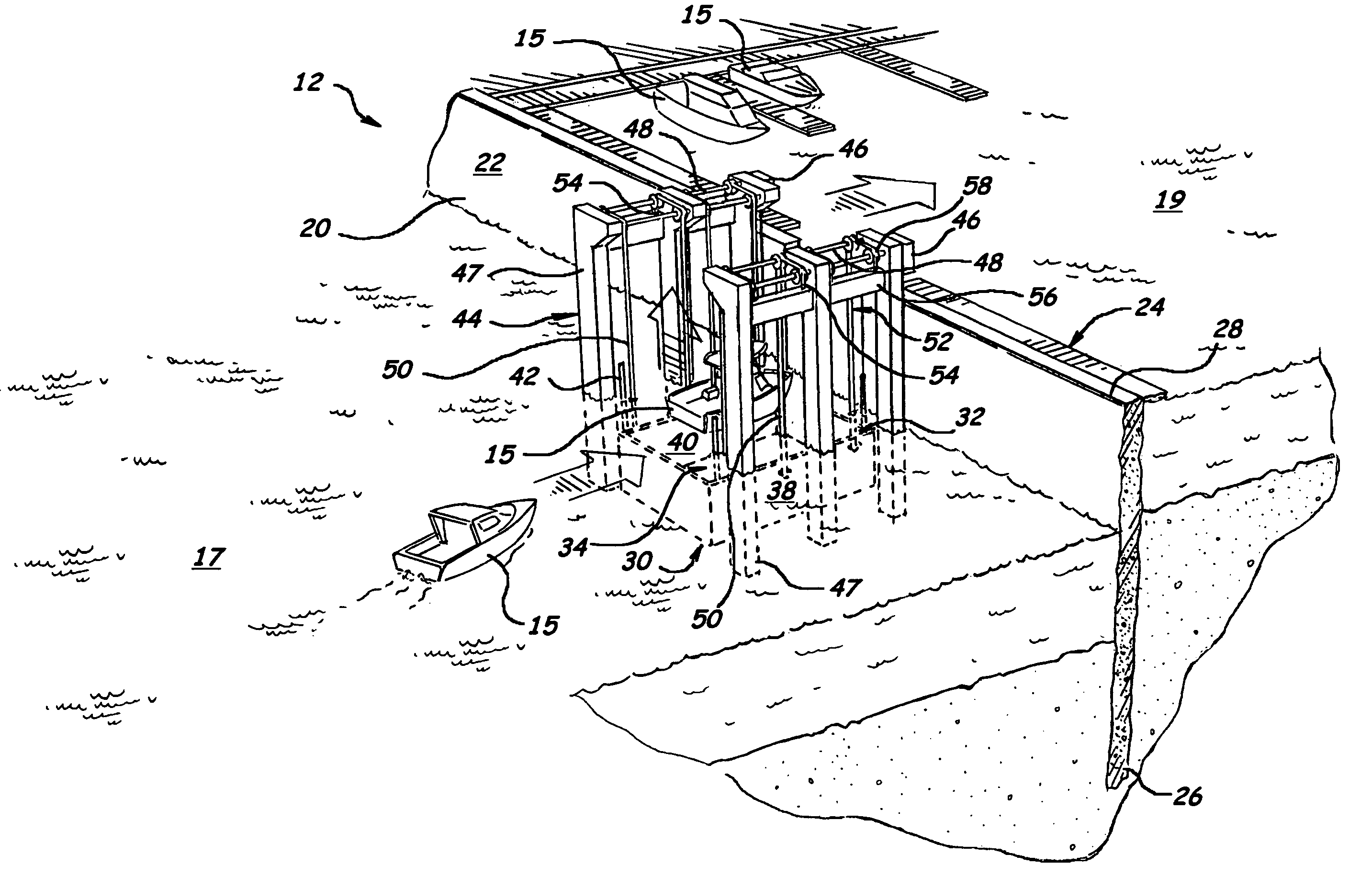 Vessel transfer system and associated methods