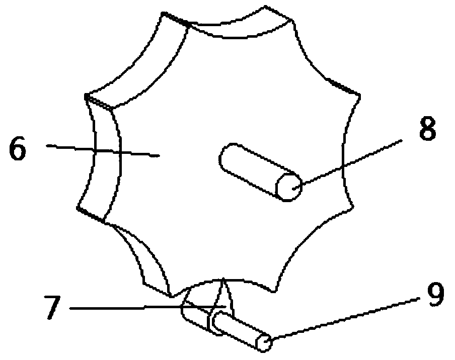 Mutually-scraping cycloidal wheel feeding device