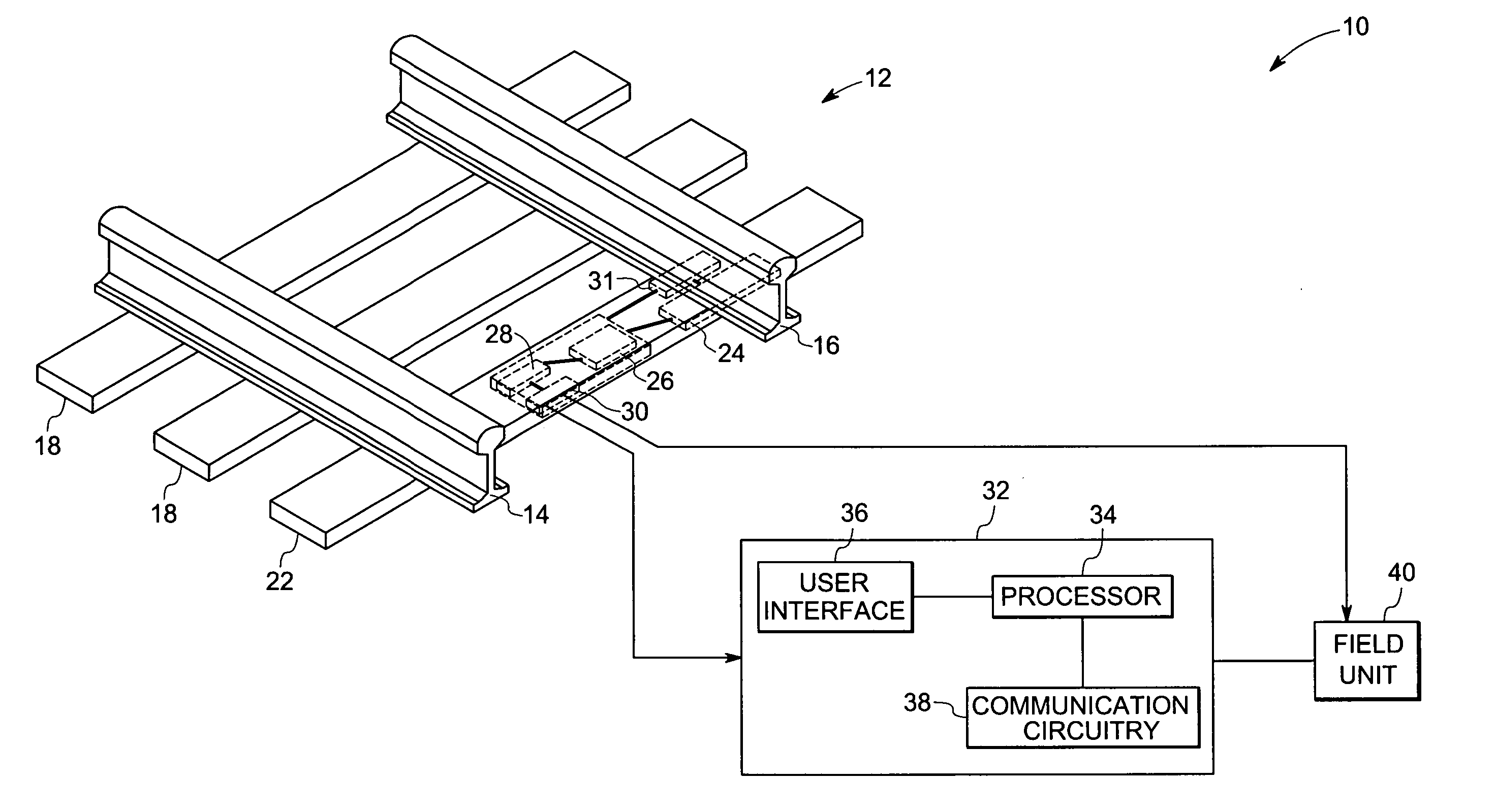 Rail based electric power generation system