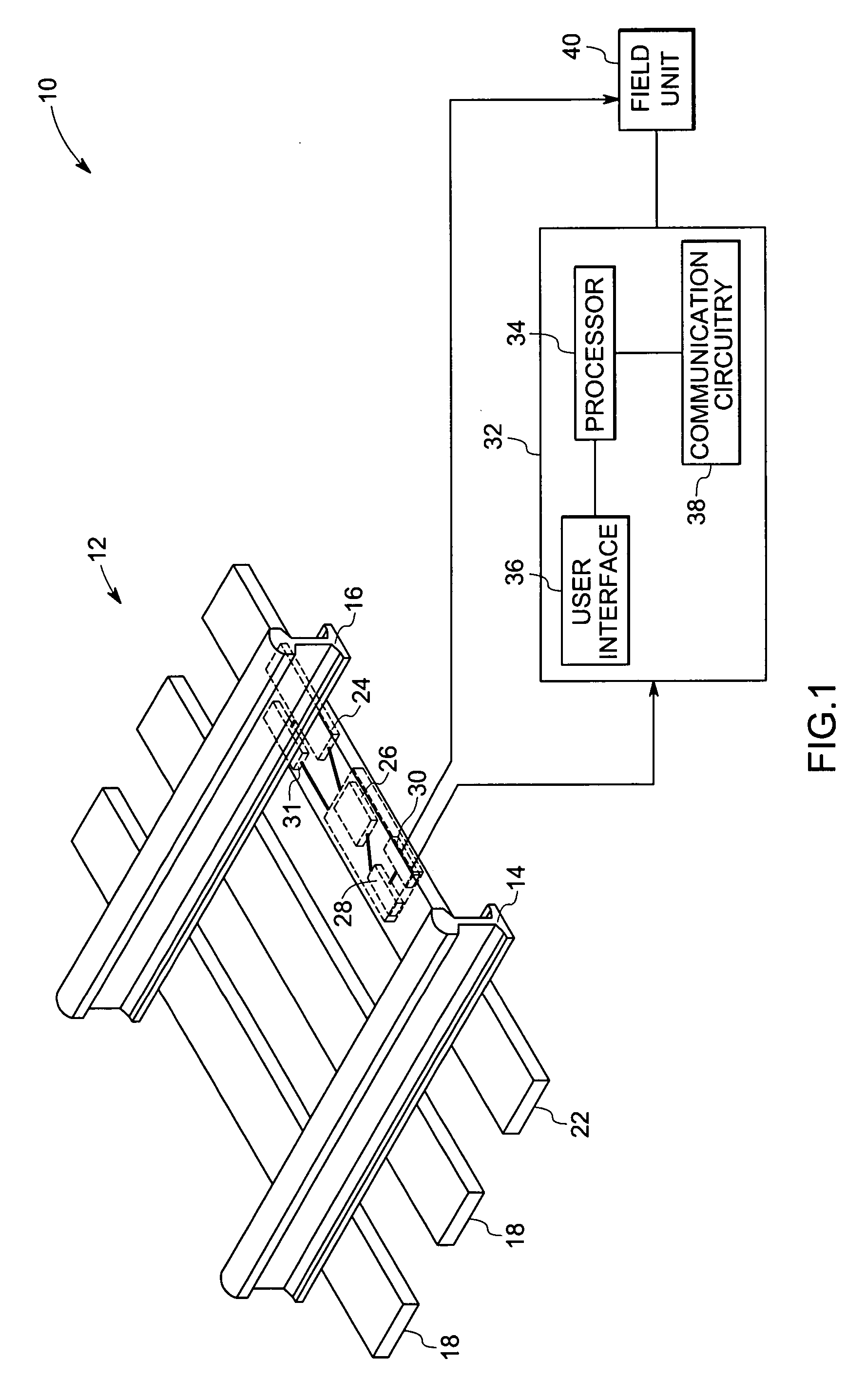 Rail based electric power generation system