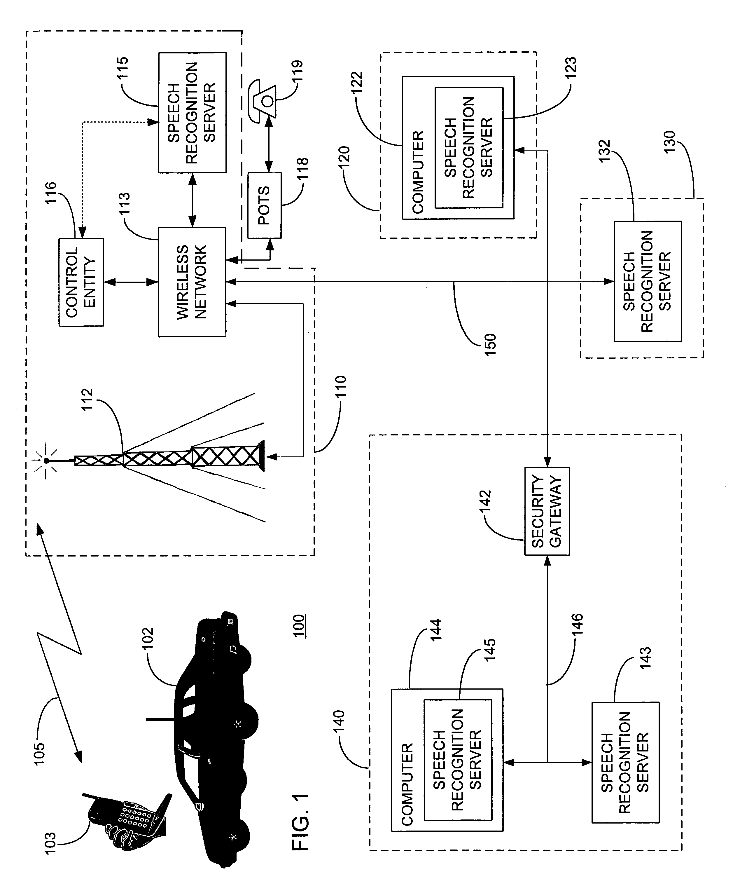 Speech recognition technique based on local interrupt detection