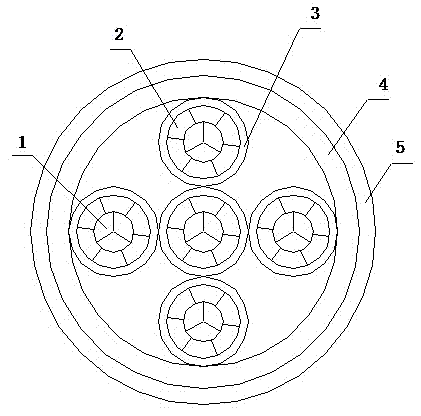 Spliced conductor type cable