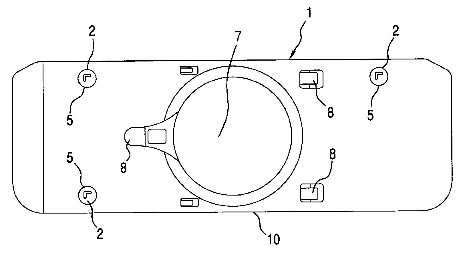 Specimen holder having alignment marks