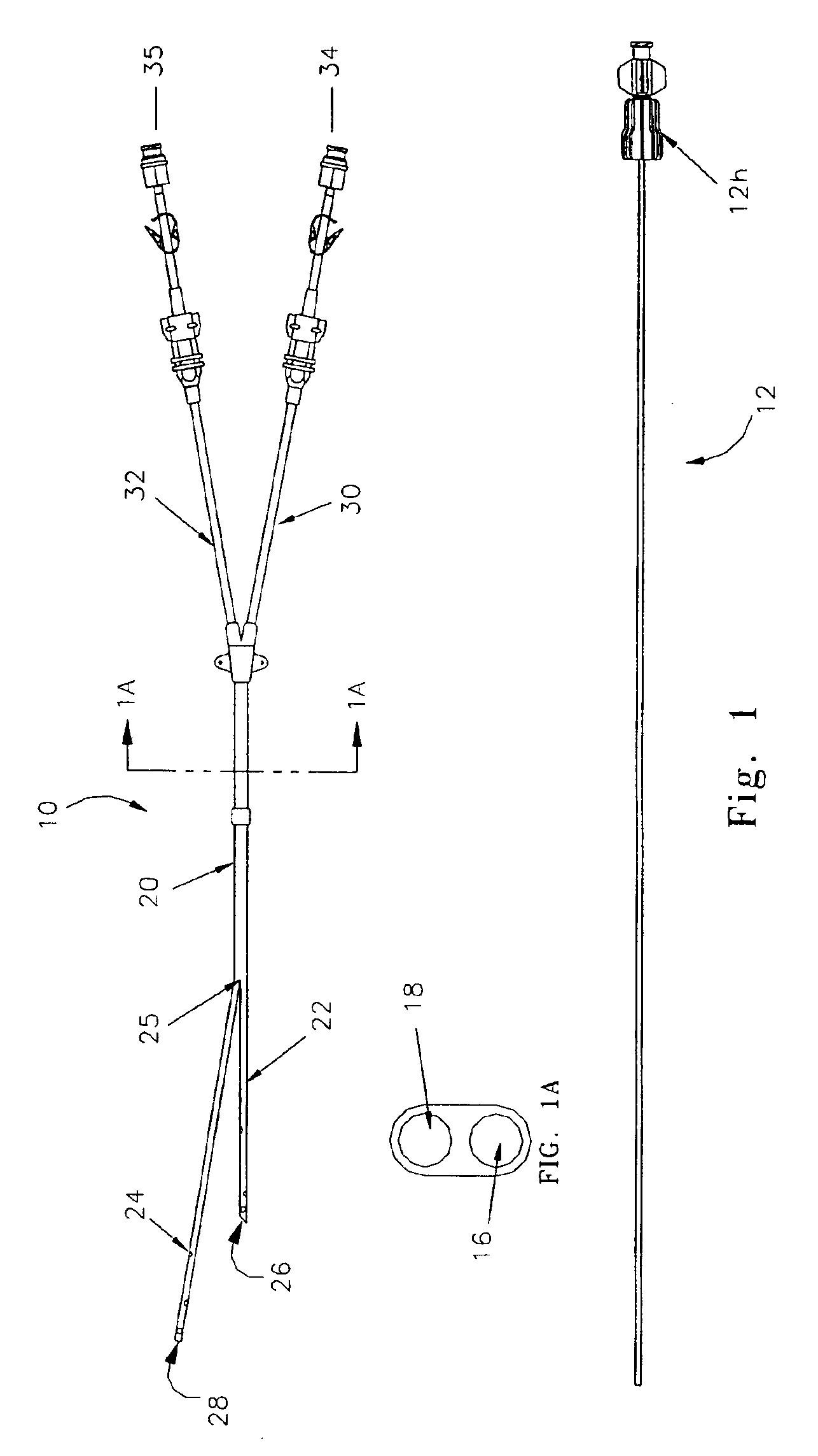 Blood treatment catheter assembly