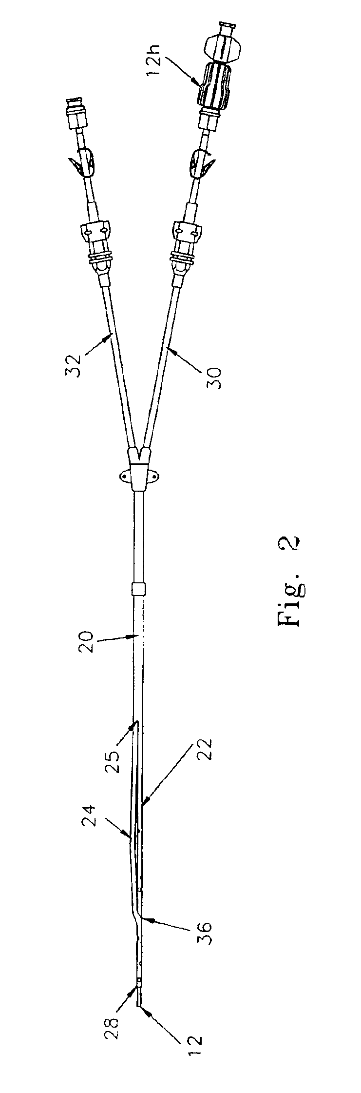 Blood treatment catheter assembly