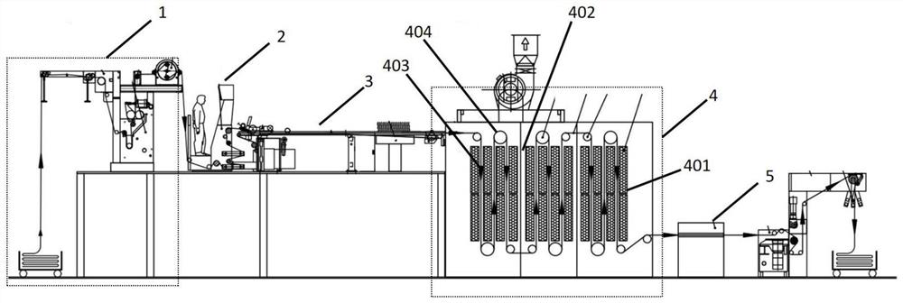 Drying structure and tentering setting machine