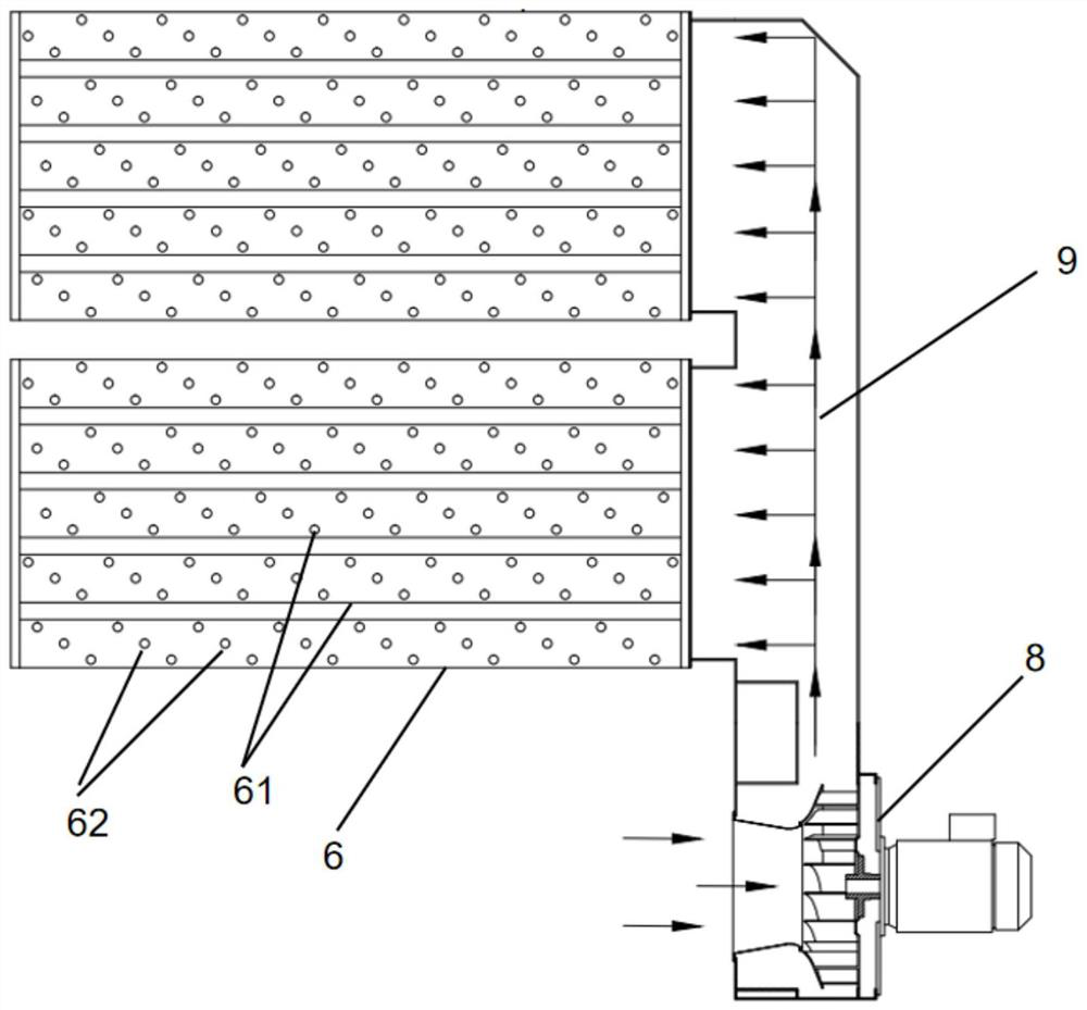 Drying structure and tentering setting machine