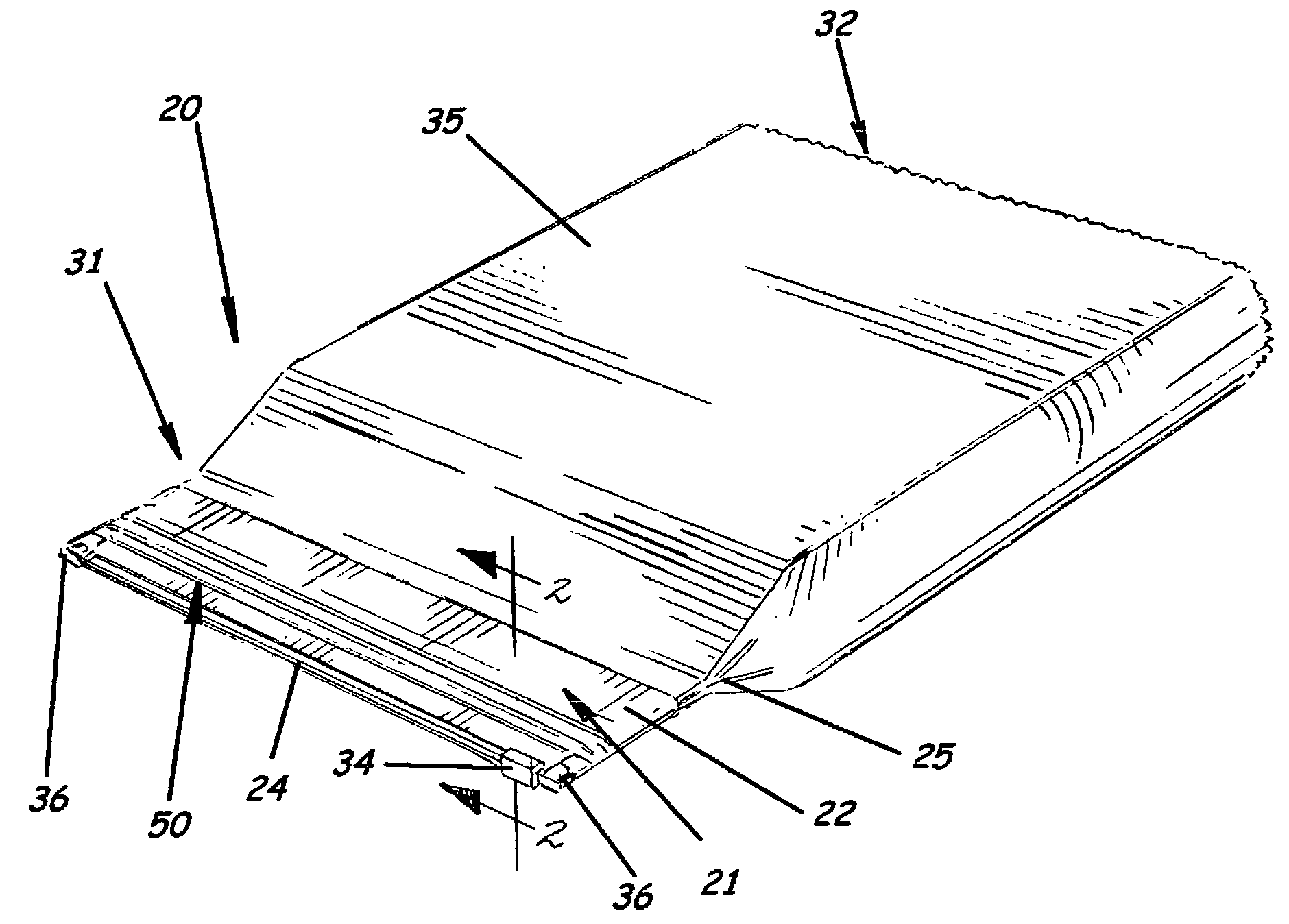 Multiwall bag with zipper and fin