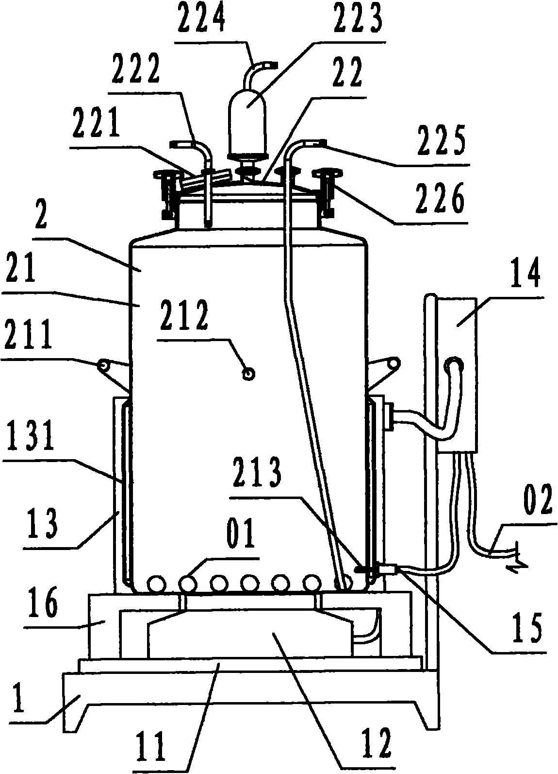 Fully-automatic thermostatic magnetic stirring sterile liquid medicine preparing and packaging device