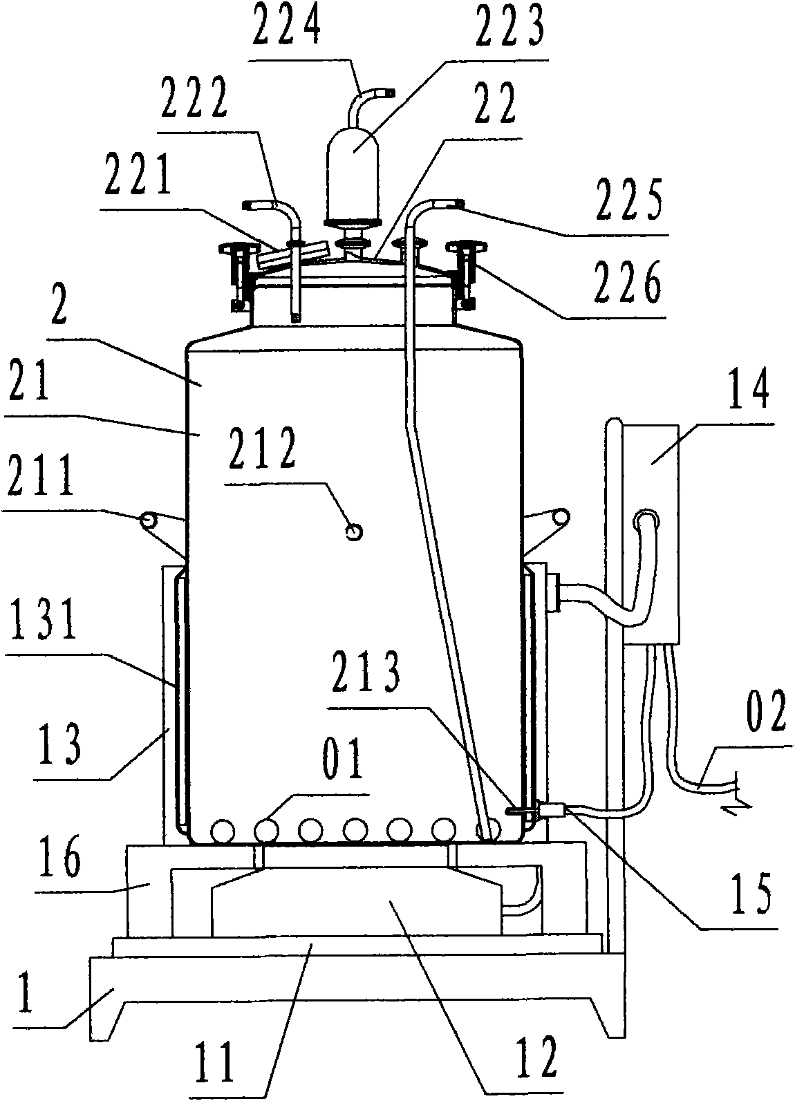 Fully-automatic thermostatic magnetic stirring sterile liquid medicine preparing and packaging device