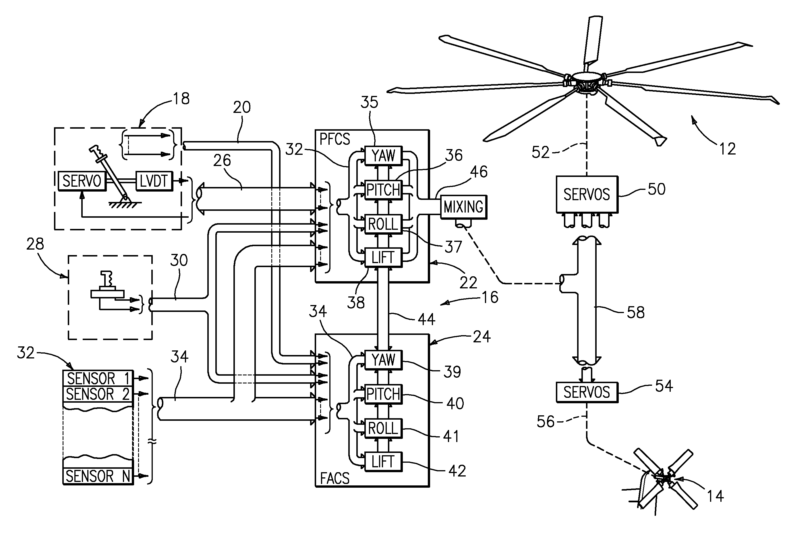 Altitude and acceleration command altitude hold algorithm for rotorcraft with large center of gravity range