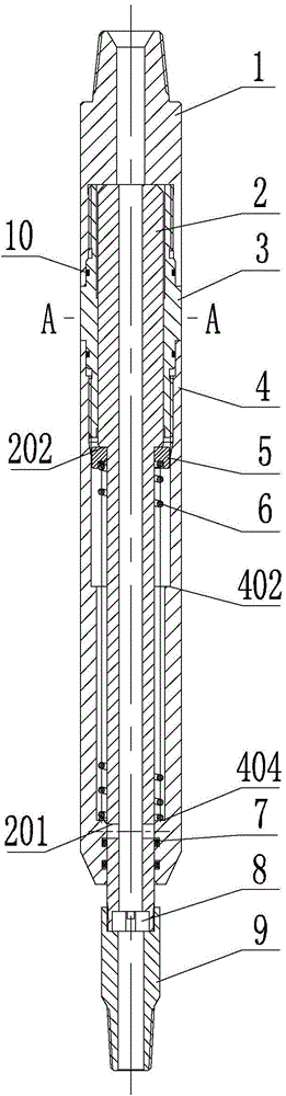 Drilling pressure pushing pressurizer