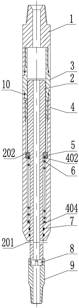 Drilling pressure pushing pressurizer