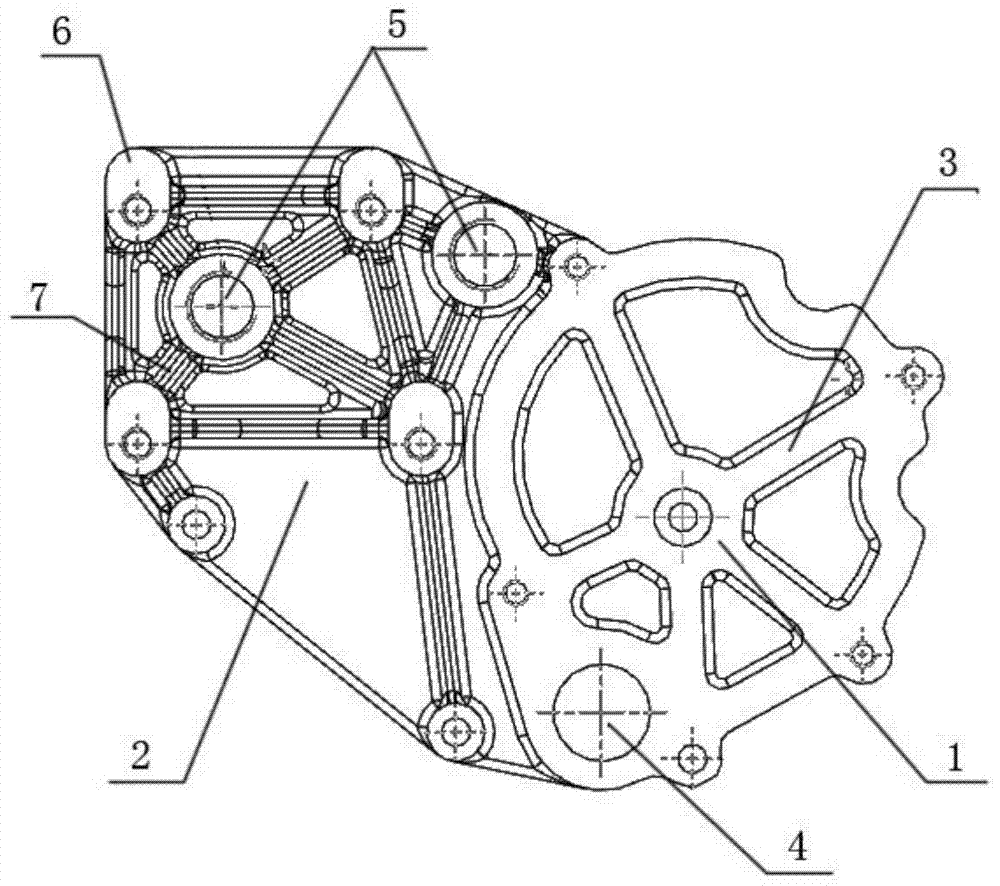 A water pump backing plate