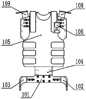 Simple exoskeleton of human body