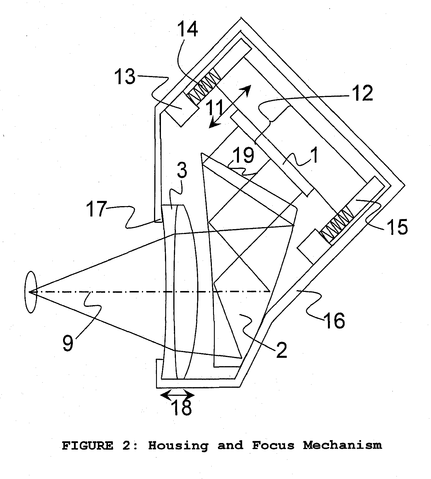 Near eye display prism optic assembly