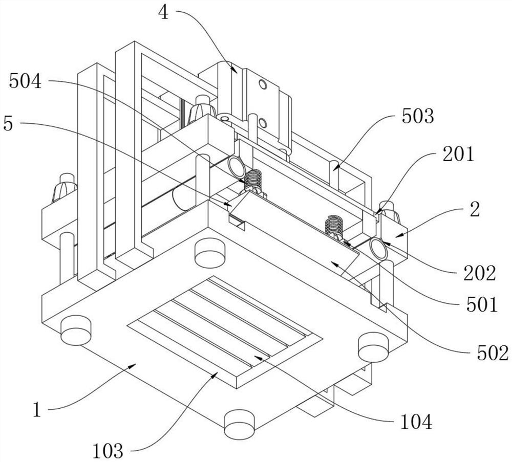 A hot pressing device for panel splicing in furniture production