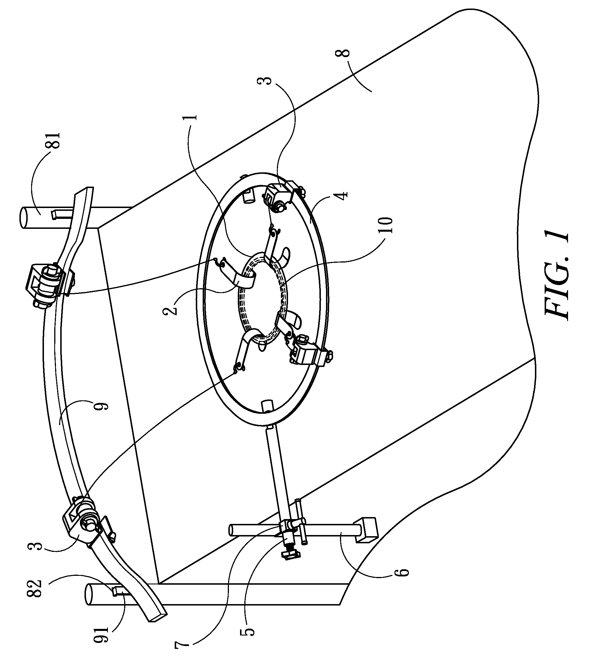 Gasless Laparoscopic Retractor Structure