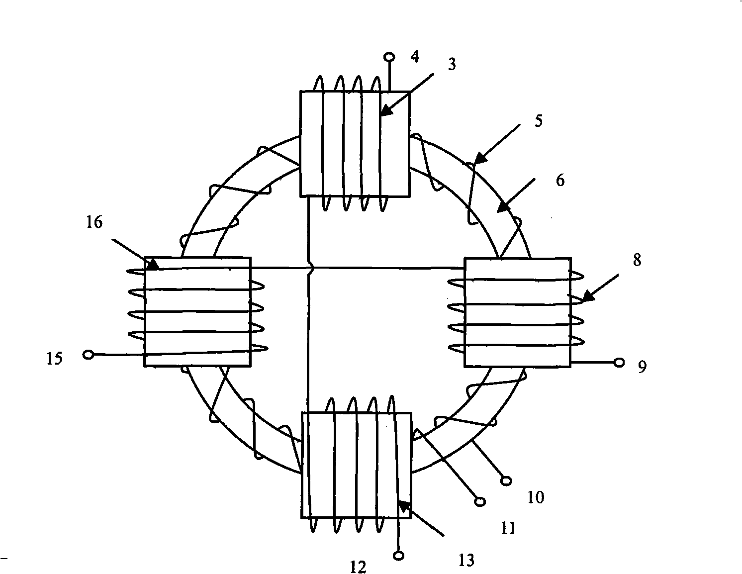 Magnetic flux door sensor probe