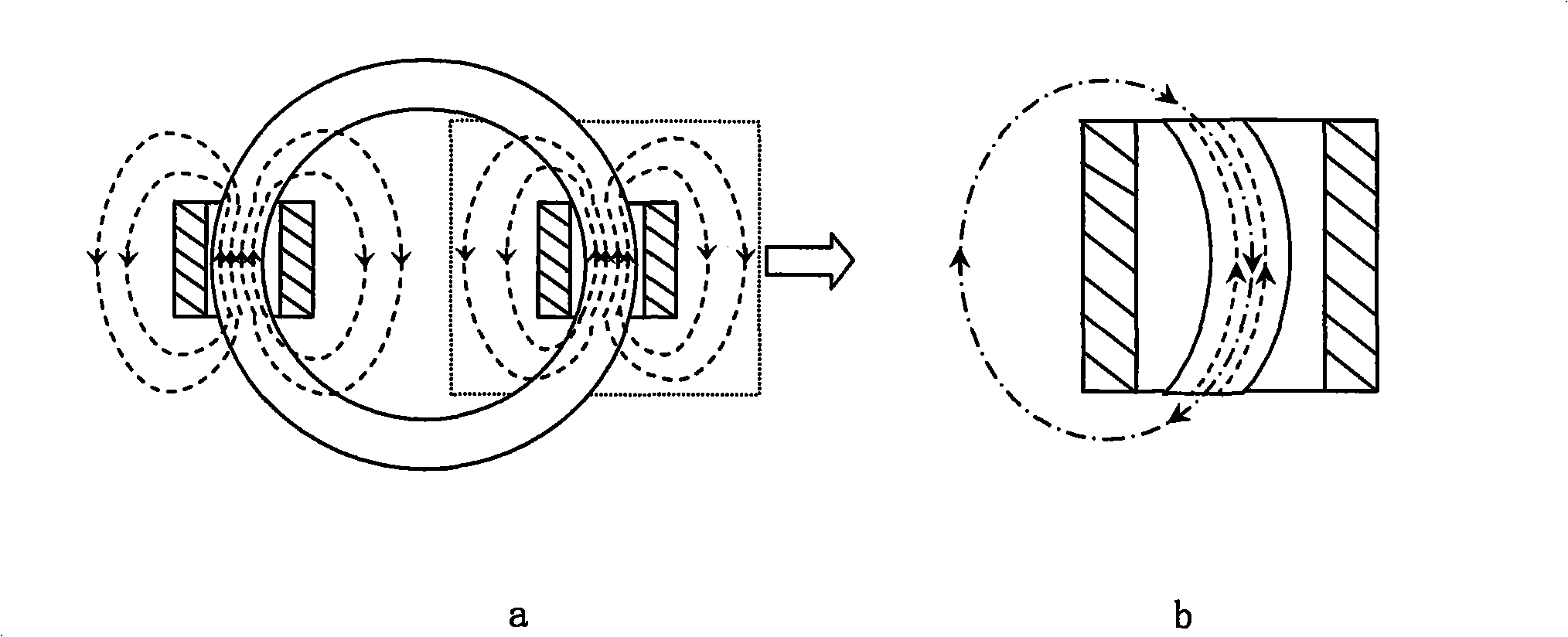 Magnetic flux door sensor probe