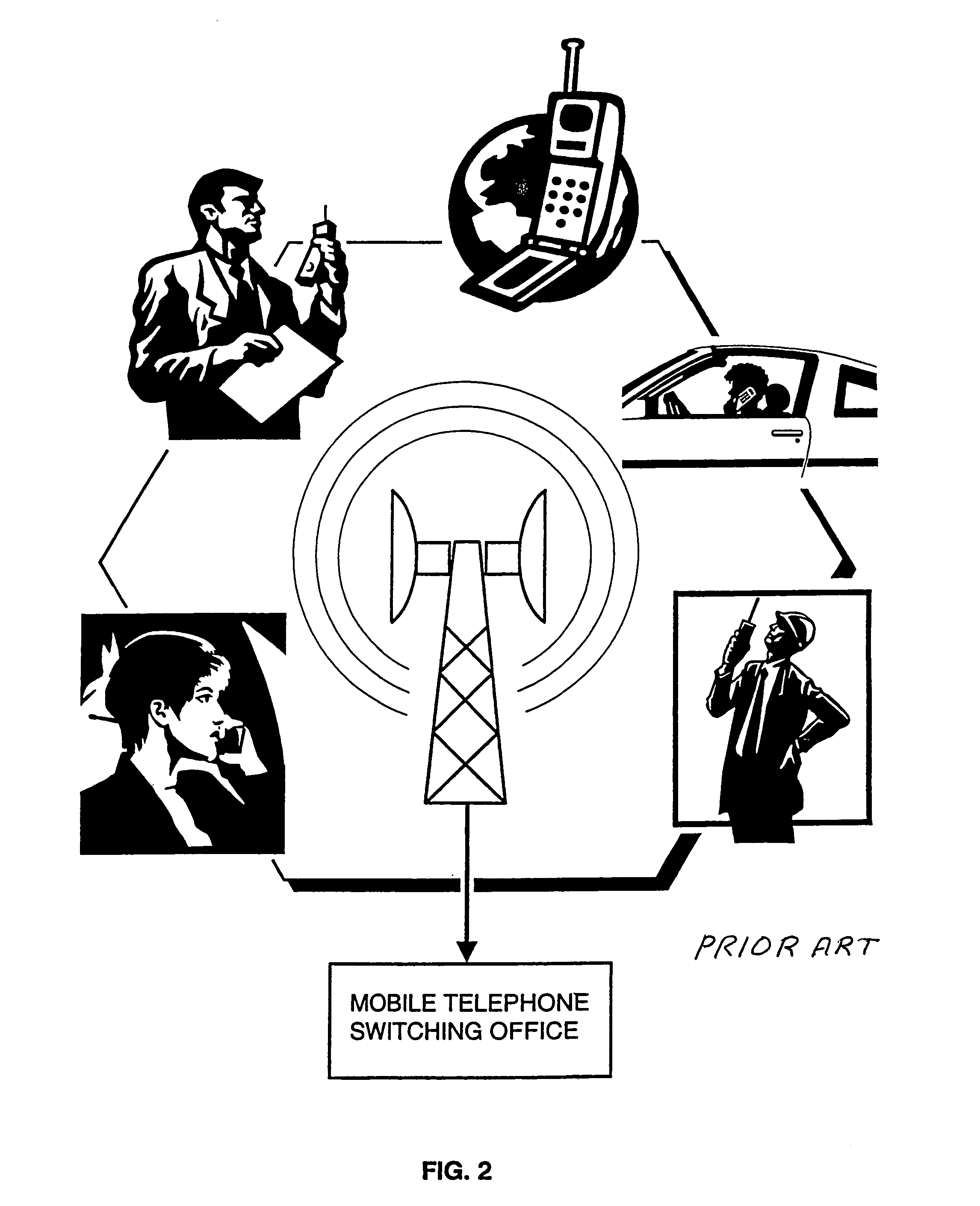 Cellular telephone system with free space millimeter wave trunk line