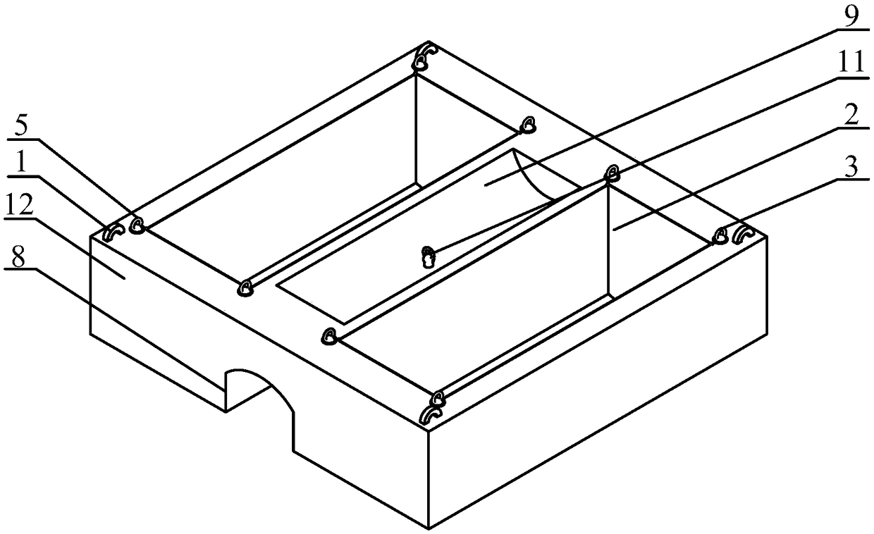 Sand bag stacking construction device for submarine suspended pipeline treatment