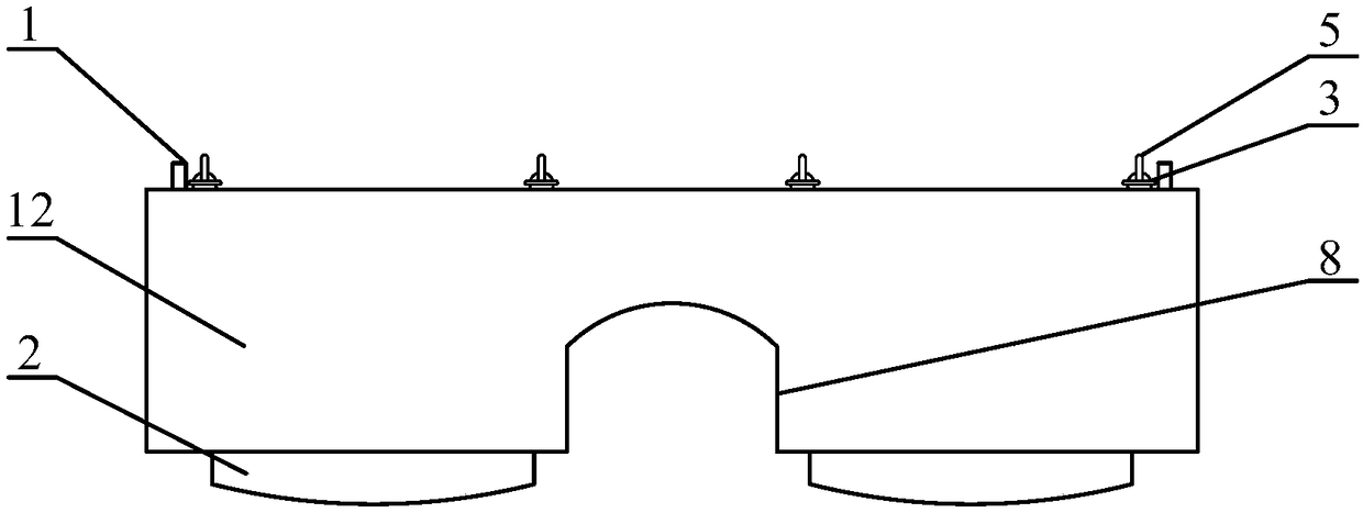 Sand bag stacking construction device for submarine suspended pipeline treatment