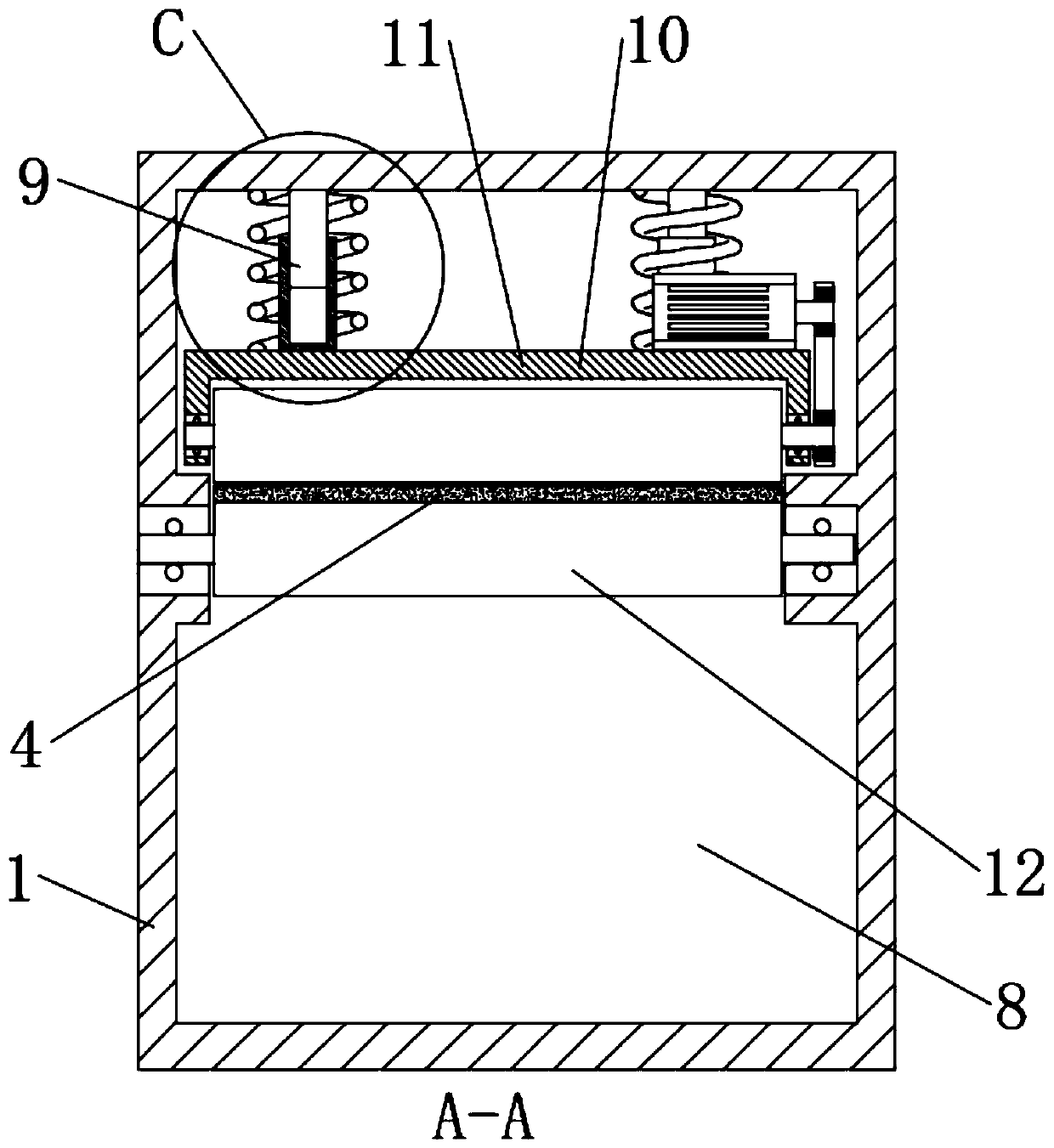 Integrated sludge dewatering device