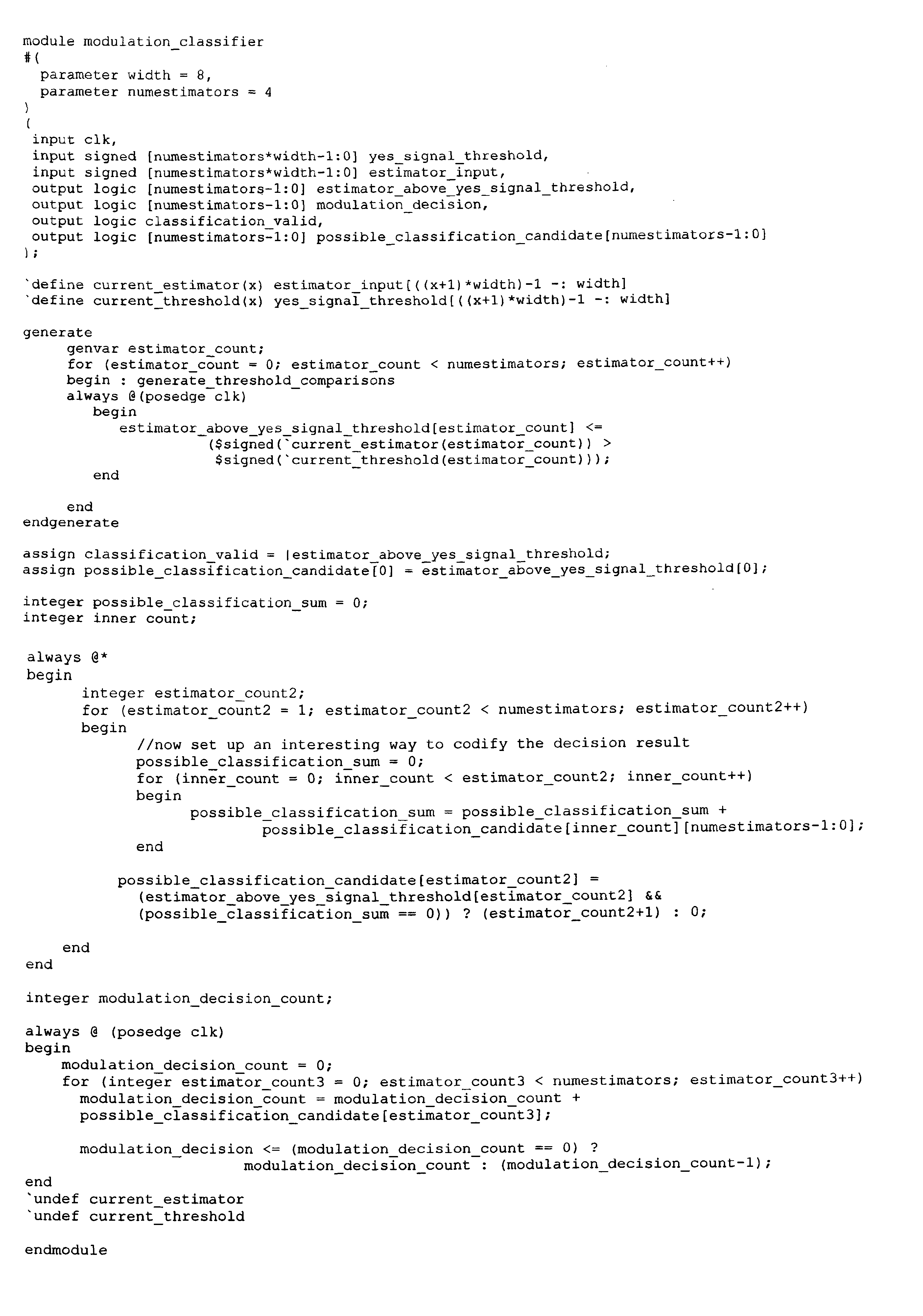 Method and apparatus for generating a metric for use in one or more of lock detection, snr estimation, and modulation classification