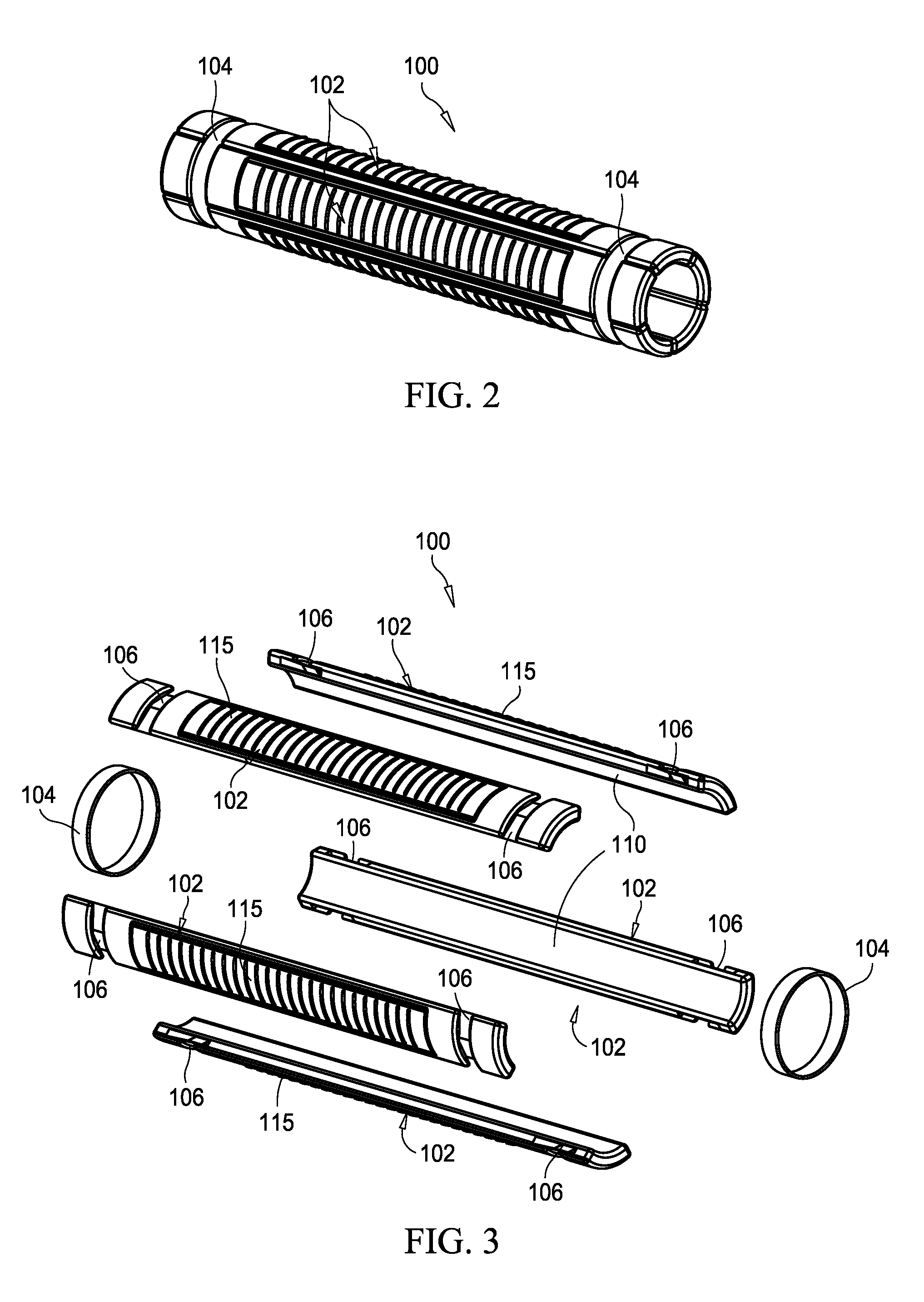 Sliding plastic sleeve for pool cue