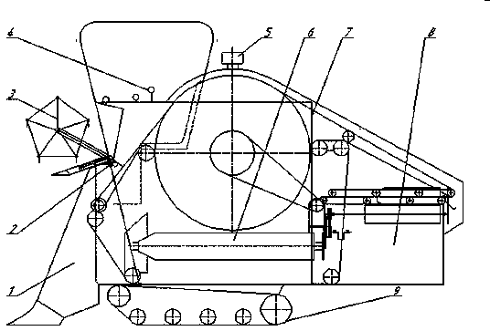 Combined hemp and tip harvesting system