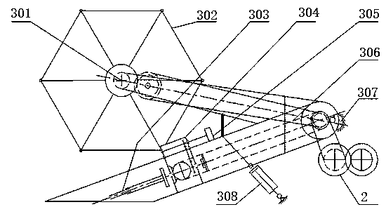 Combined hemp and tip harvesting system