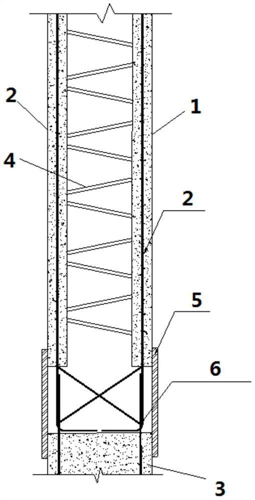 Self-supporting type double-faced laminated shear wall and construction method