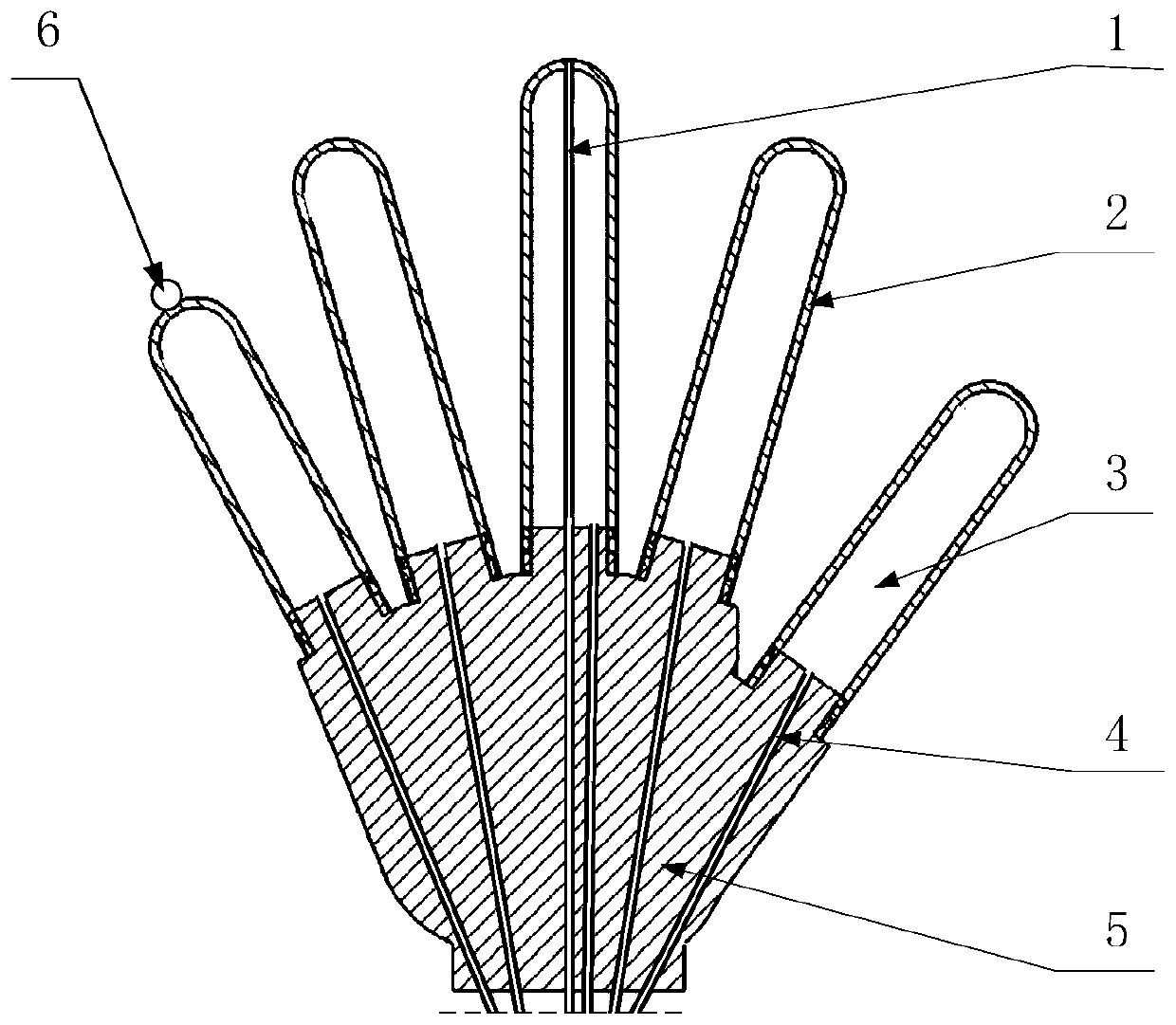 Flexible dexterous hand integrating negative pressure suction with bionic grabbing