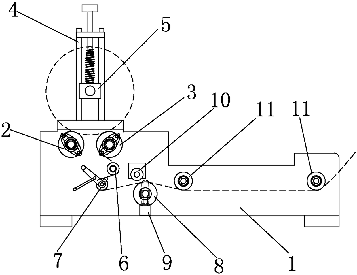 Large-roll cloth rolling and unrolling machine