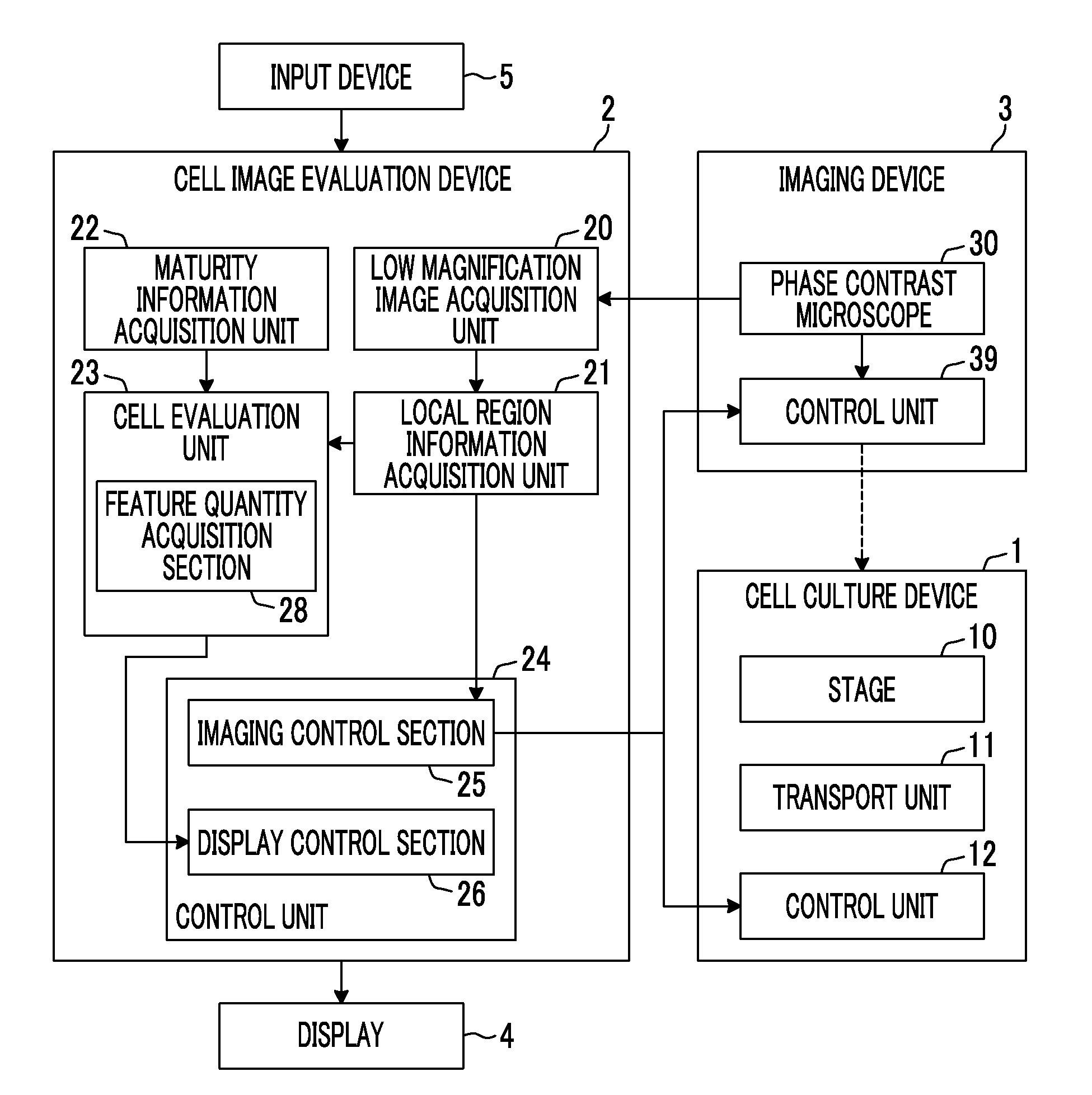 Cell image evaluation device, method, and program