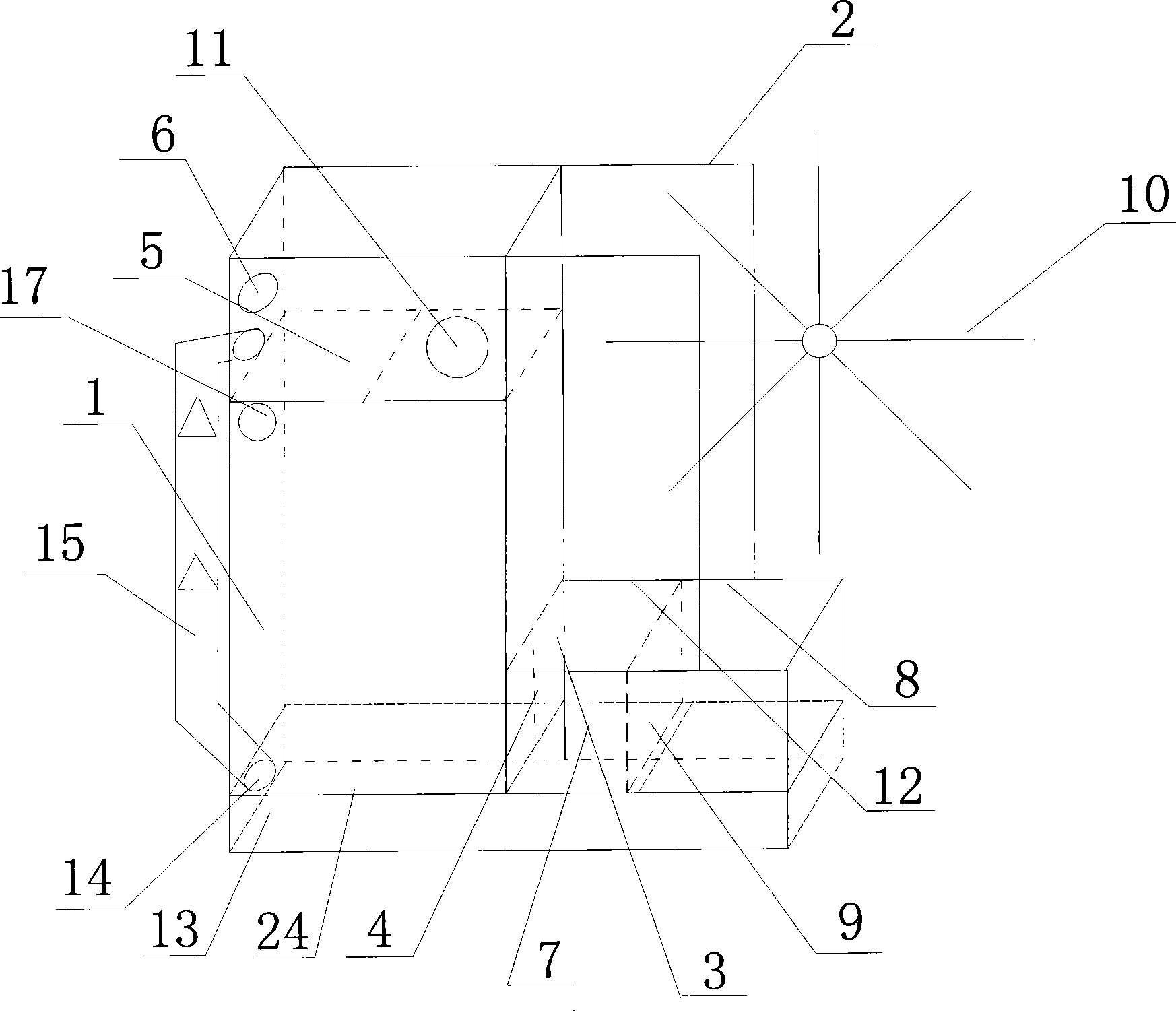 Device for providing dynamic force by utilizing gravity