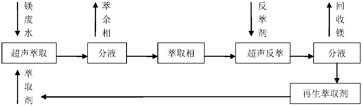 Method for extracting magnesium from metallurgical waste water