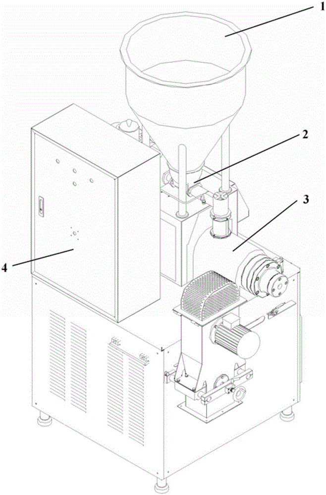 Method for preparing coarse cereal food based on single-screw extruder