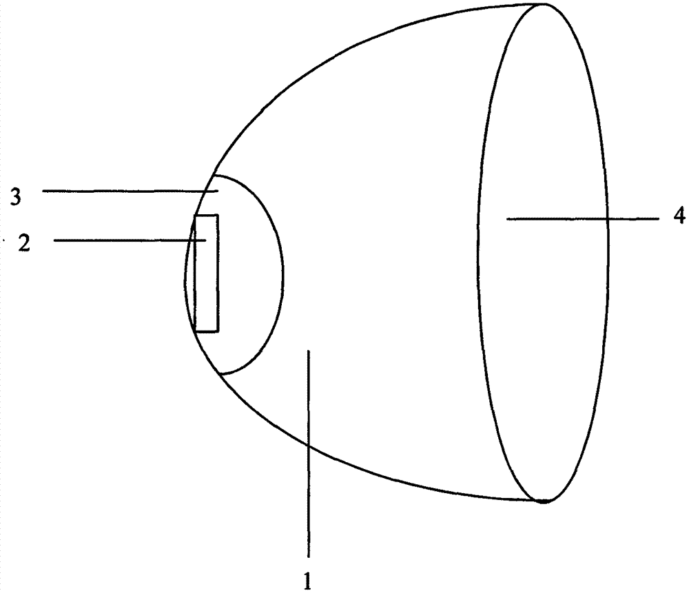 LED illuminating system based on refractive-diffractive hybrid