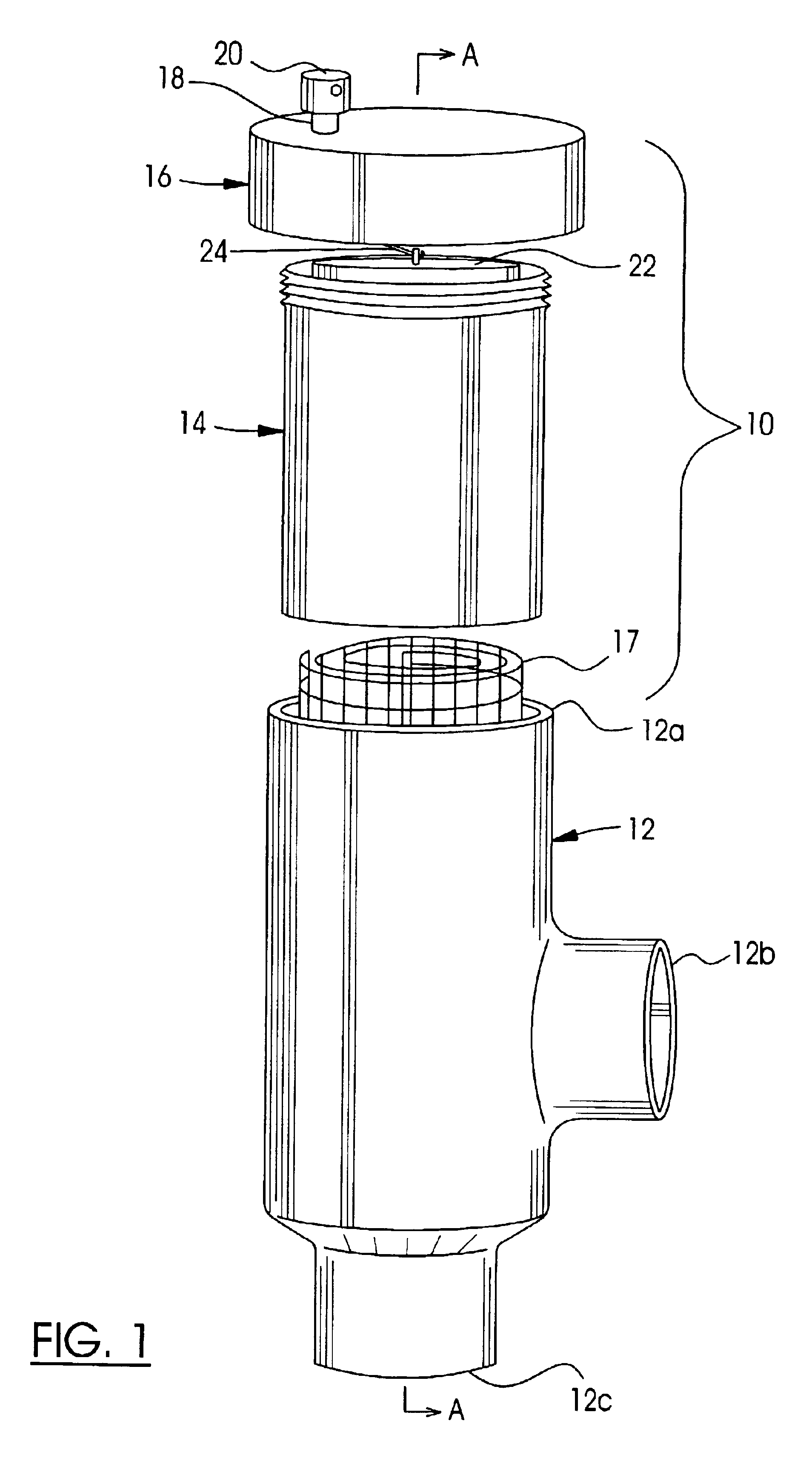 Method and kit for use with standard pipe couplings to construct a de-aerator