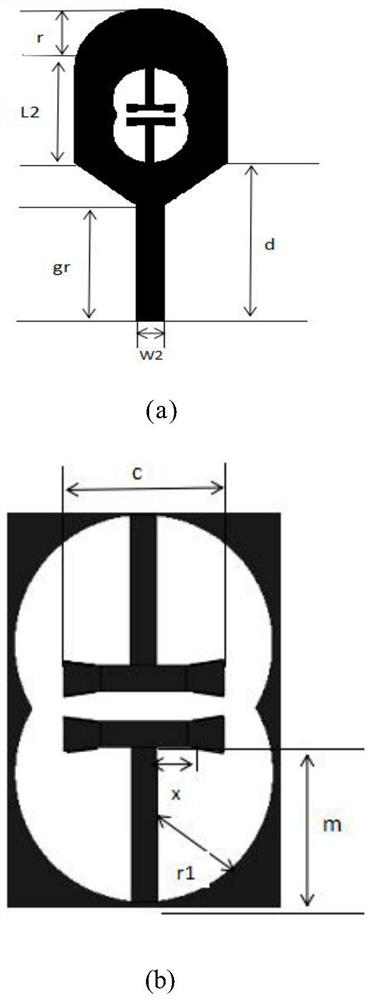 In-band notch broadband antenna applied to wireless local area network (WLAN) frequency band