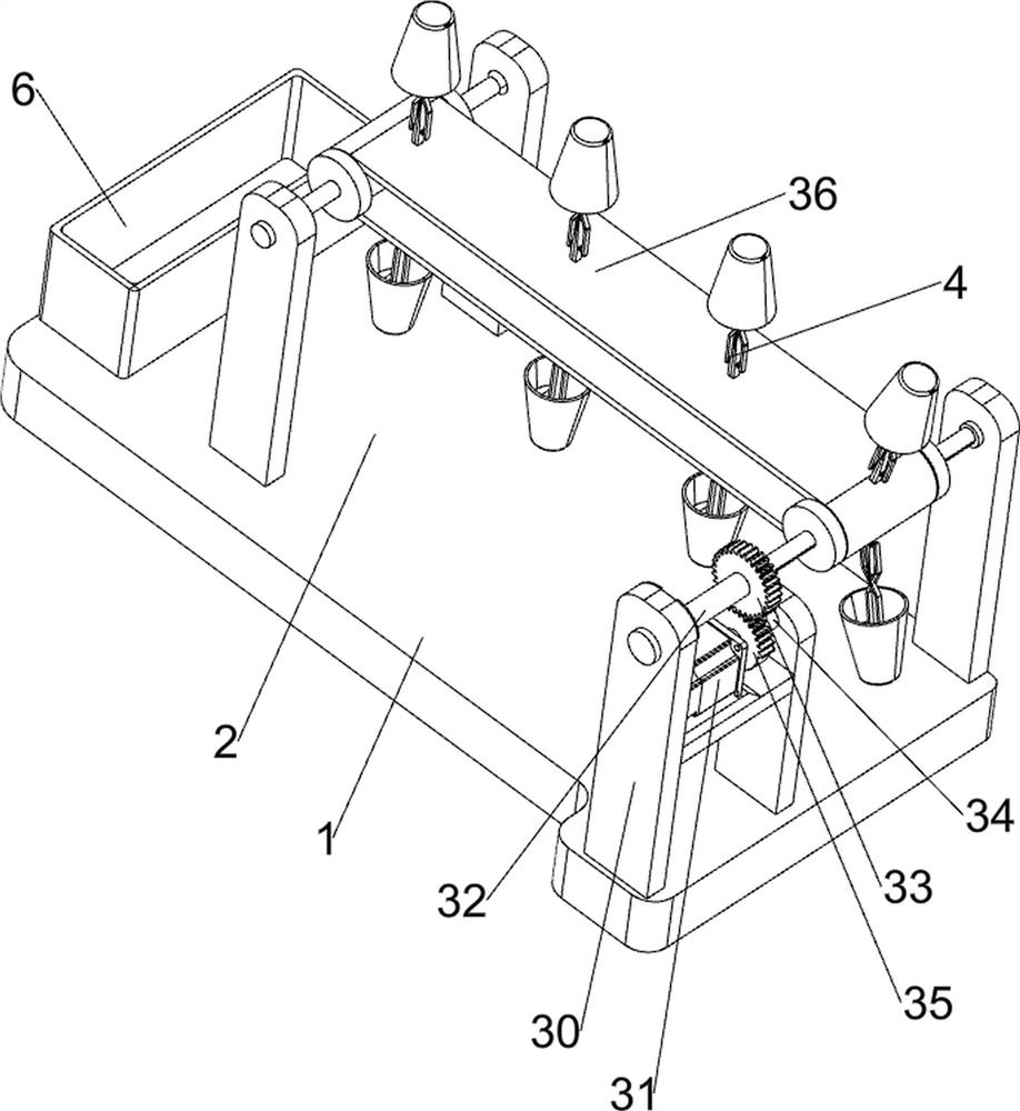 A device for glazing ceramic cups