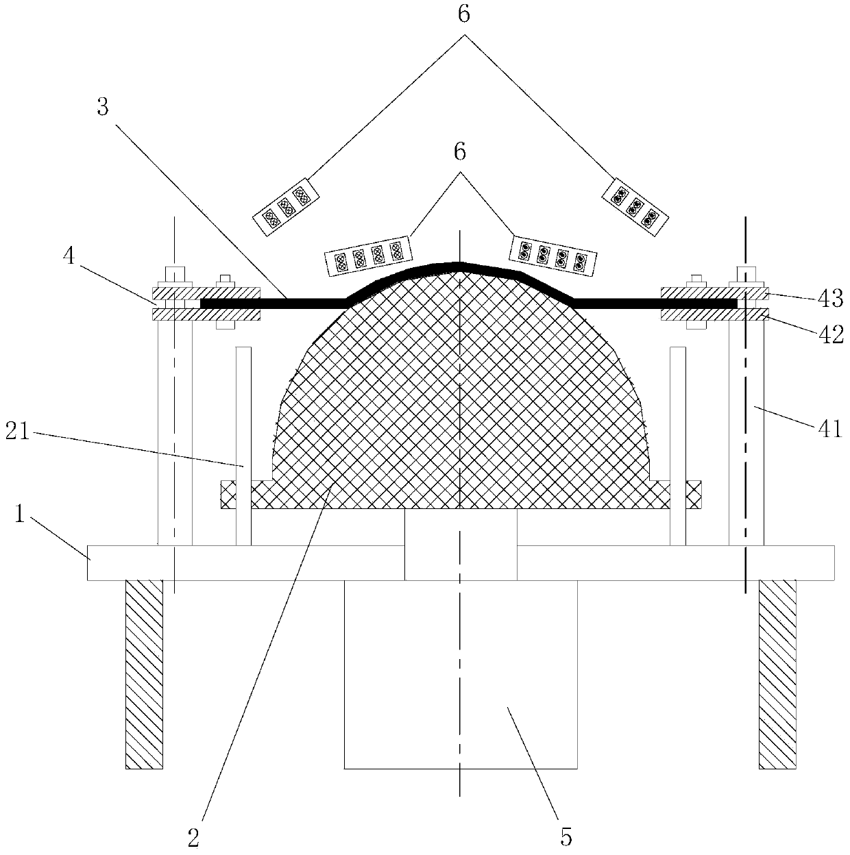 A workpiece electromagnetic progressive forming device and method provided with coils arranged along the shape