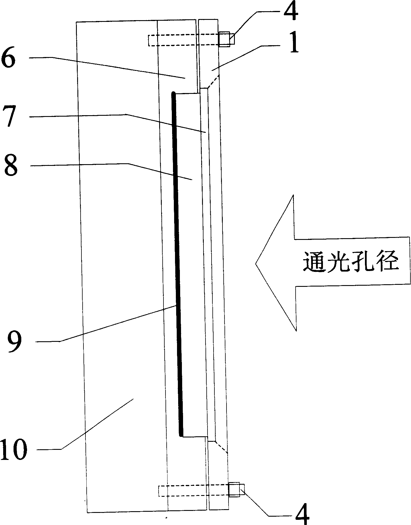 Laser medium cooling device of thin laser