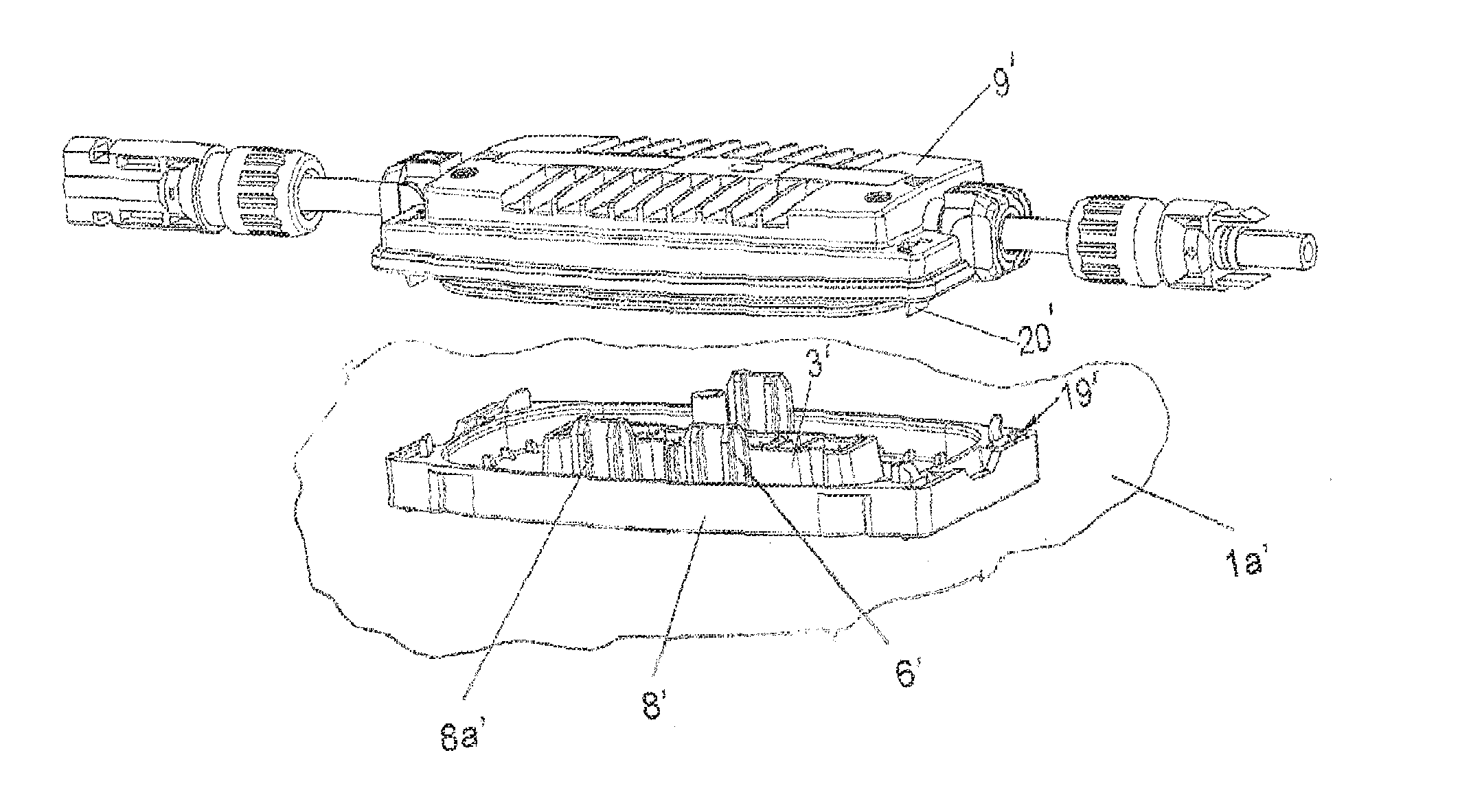 Electrical connector arrangement for flat conductors