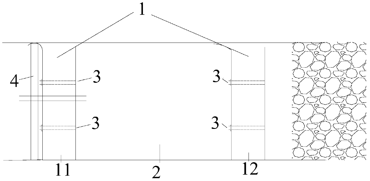 Coal mine connection roadway and sealing method thereof