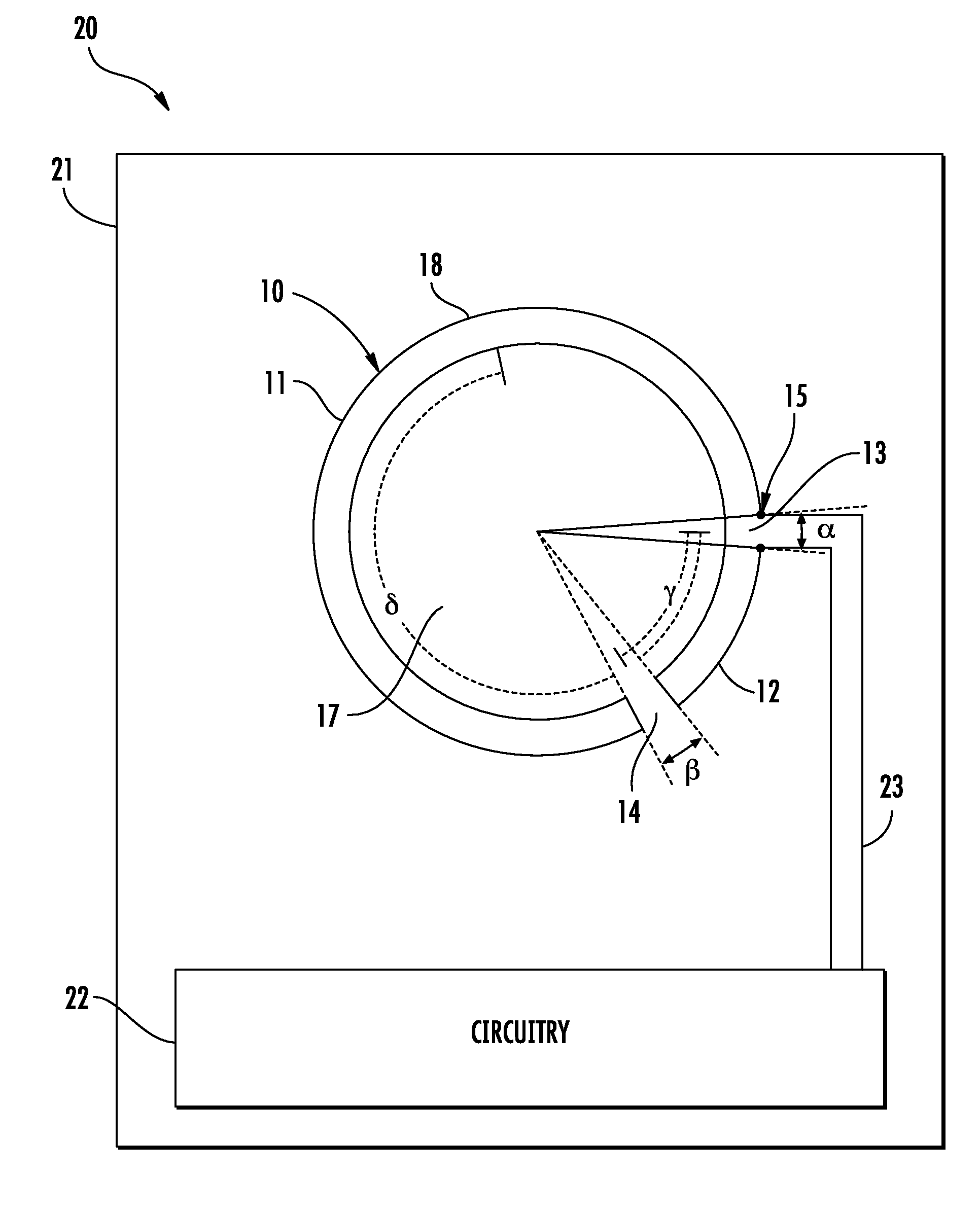 Loop antenna including impedance tuning gap and associated methods